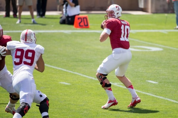Sophomore quarterback Keller Chryst may see playing time this Saturday against Oregon State due to senior quarterback Kevin Hogan's ankle injury. (BOB DREBIN/isiphotos.com)