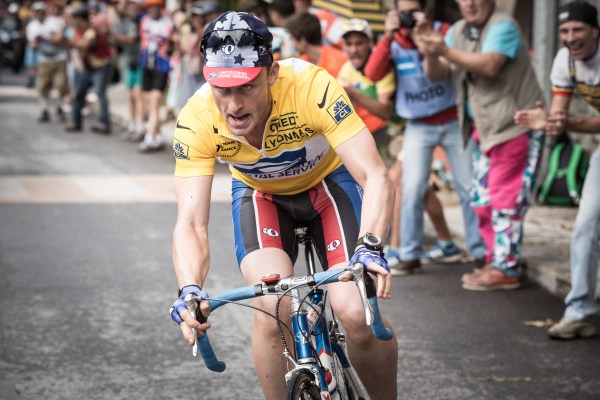 Ben Foster as Lance Armstrong in "The Program." (Courtesy of Studiocanal)