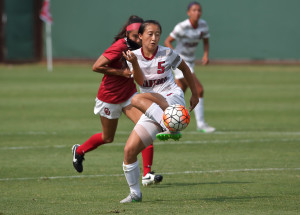 Freshman Michelle Xiao (above) leads the Cardinal with three goals. Her third goal came at a particularly opportune time, as it was the game-winner for the Cardinal in its overtime victory against UC Davis. (HECTOR GARCIA MOLINA/stanfordphoto.com)