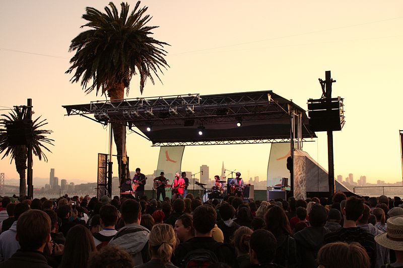 Pennsylvania rock band Dr. Dog performing at a past Treasure Island music festival. (Courtesy of Tyler Love).