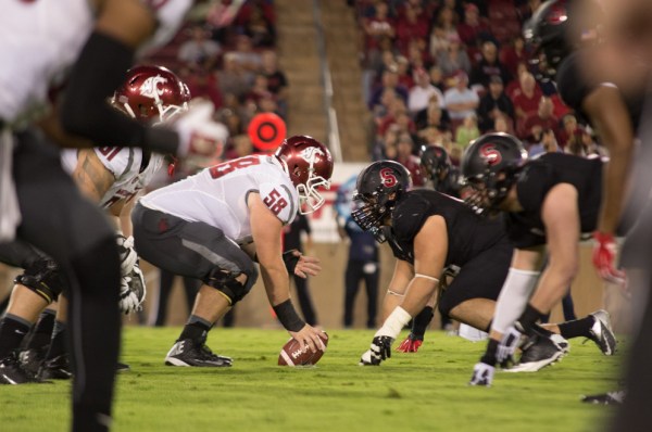 Stanford and Washington State will face off this Saturday in Pullman, Washington in a matchup that will determine which team controls the Pac-12 North. (SAM GIRVIN/The Stanford Daily)
