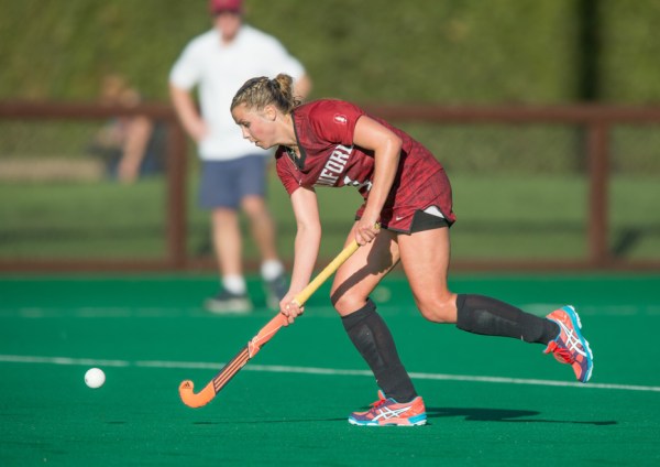 Senior defender Jessica Chisholm (above) scored Stanford's first goal of the game and her sixth of the season, tying her with classmate Maddie Secco as the team's leading scorer. Chisholm and Secco were among six seniors recognized in the last home game of the year (JOHN TODD/isiphotos.com).
