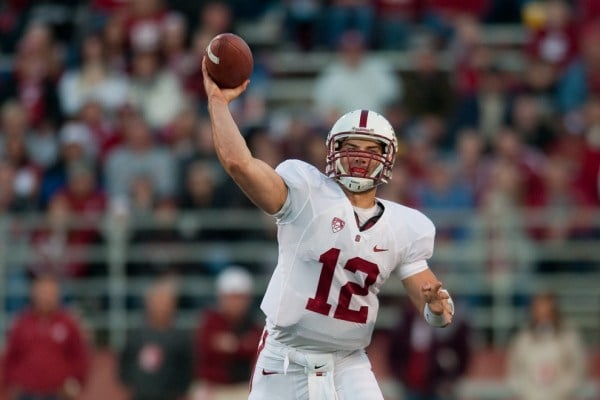 In Stanford’s 2011 matchup against Colorado, Andrew Luck ’12 (above) threw for 370 yards, 3 touchdowns and completed 77 percent of his passes. He went on to be the Heisman Trophy runner-up later that season and led Stanford to its second straight BCS bowl appearance. (DON FERIA/isiphotos.com)
