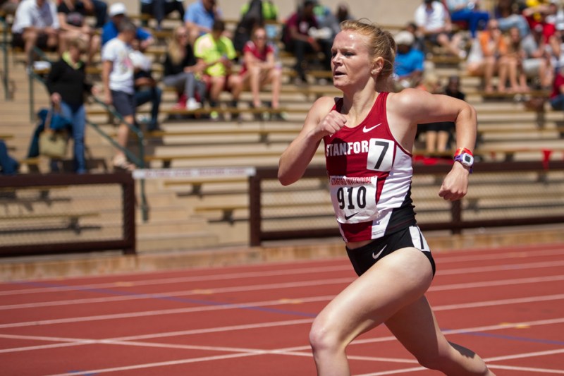 STANFORD, CA - April 3, 2015: Stanford hosts the Stanford Invitational Track Meet at Stanford University in Stanford, California.