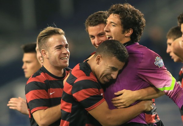 Stanford advanced to its first national championship appearance since 2002 off an 8-7 penalty kick shootout victory, which had followed a scoreless tie through regulation and two overtime periods. (TONY QUINN)