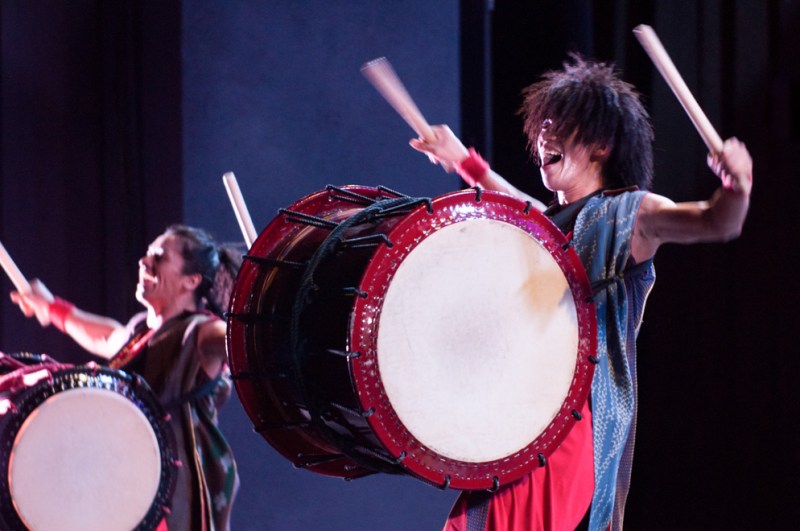 Yamato - The Drummers of Japan performing in Memorial Auditorium 01/23/16. RAHIM ULLAH/The Stanford Daily