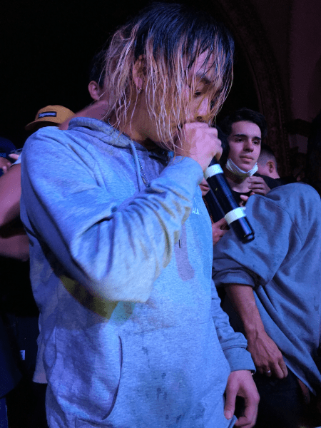 Keith Ape performing in Oakland in December. (Courtesy of Yeji Jung)