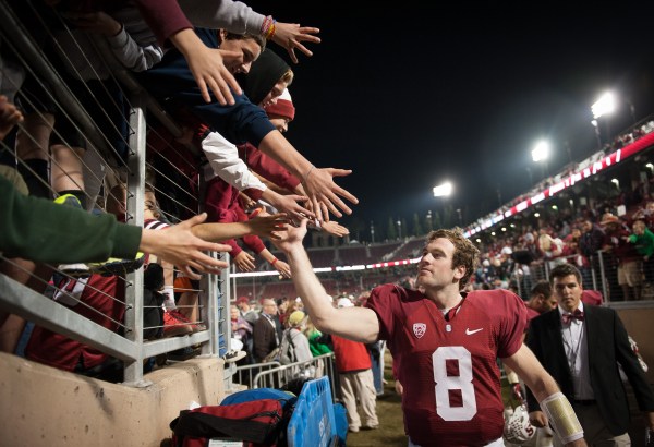 Fifth-year senior Kevin Hogan will start at quarterback for the 46th and final time for the Stanford Cardinal when he leads the offense against Iowa in the 102nd Rose Bowl Game. (JOHN TODD/isiphotos.com)
