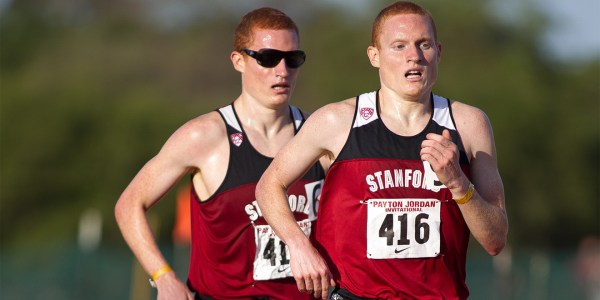 Fifth-year seniors and All-Americans Jim and Joe Rosa (above) are among the best athletes on Stanford's track and cross county teams. The twins are hoping to represent Puerto Rico in the 2016 Summer Olympic Games. (SHIRLEY PEFLEY/stanfordphoto.com)