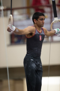 Junior Akash Modi (above) begins the season against Cal after winning the individual all-around title last season (FRANK CHEN/The Stanford Daily).