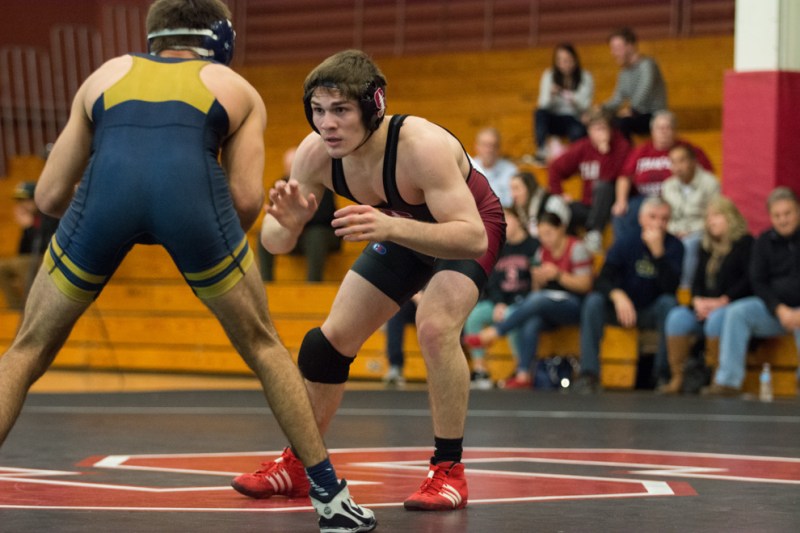 Freshman Joey McKenna is currently the No. 2 wrestler in the country at 141. He heads into the Pac-12 Championships with a 19-2 record and hopes to aid the team in bringing home its first Pac-12 Championship. (RAHIM ULLAH/The Stanford Daily)