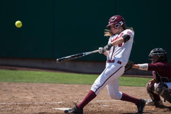 STANFORD, CA - May 3, 2015: The Stanford Cardinal vs Arizona State Sun Devils in softball at Boyd & Jill Smith Family Stadium in Stanford, California. Final score, Stanford 4, Arizona State 2.