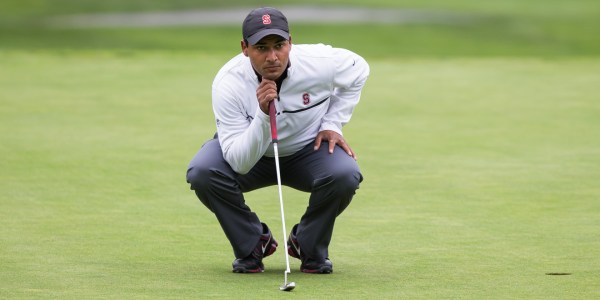 After a strong start to the Querencia Cabo Collegiate, Viraat Badhwar (above) struggled on the back nine of the final round. He was able to pull out a top-15 finish along with teammates David Boote and Maverick McNealy.
(CASEY VALENTINE/stanfordphoto.com)