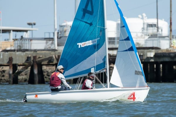 Stanford Sailing at the Stanford University Rowing and Sailing Center in Redwood Shores, CA on April 2, 2015