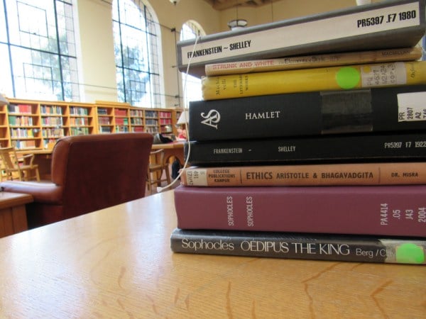 The Open Syllabus Project analyzed over one million syllabi to determine what books are being assigned in college courses. The project found that texts from the Western Canon are still widely assigned (ADAIR MAXWELL/The Stanford Daily).