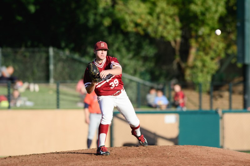Junior lefty pitcher Chris Castellanos (above) pitched 7 solid innings in Thursday's match, contributing to the Cardinal's 4-1 victory. The team's pitching rotation is currently the strongest in the Pac-12 with an overall ERA of 2.53. (RAHIM ULLAH/The Stanford Daily)