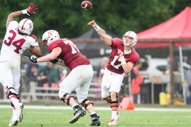 Though having had little opportunity to prove himself in game situations, senior Ryan Burns will get the chance to show what he has learned in the shadow of Kevin Hogan. (SANTOSH MURUGAN/The Stanford Daily)