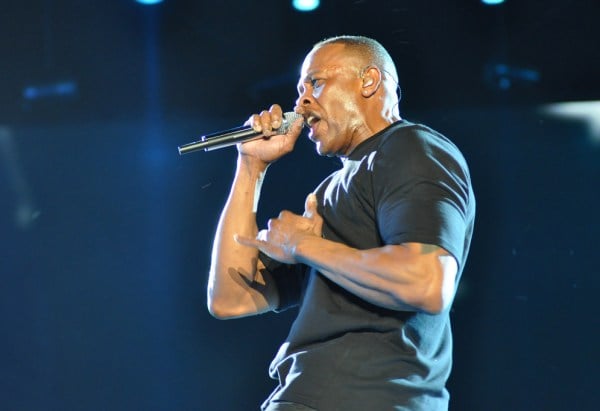 Dr. Dre performing on Coachella's main stage. (Courtesy Jason Persse, Wikimedia Commons)