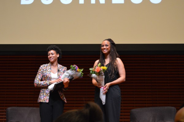 Tyra Banks at a Stanford Women in Business event (SOPHIE STUBER/The Stanford Daily).