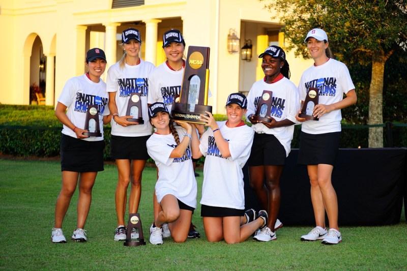 27 May 2015: It took six days and seven rounds (4 stroke and 3 match play) including one extra hole of playoff golf, but in the end Stanford prevailed over a great Baylor team to win the 2015 NCAA Women's Division I Golf Championship at  The Concession Golf Club in Bradenton, Florida.
