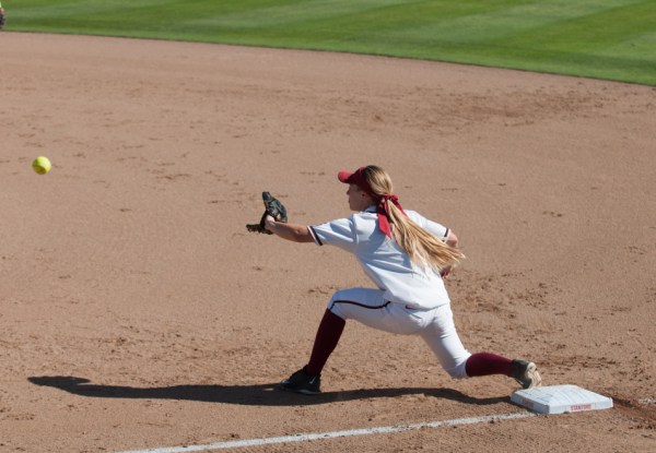 With the series sweep at the hands of Washington this last weekend, Stanford softball wrapped up a 0-24 season in Pac-12 play, the first winless conference season in program history. (COLE GRANDEL/stanfordphoto.com)