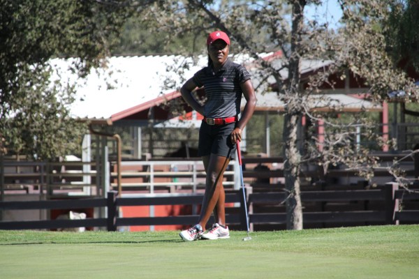 Stanford women's golf is headed back to the NCAA Championships, a year after it took home its first title. Senior Mariah Stackhouse (above) has been a rock for the team, which will count on her as it moves forward. (AVI BAGLA/The Stanford Daily)