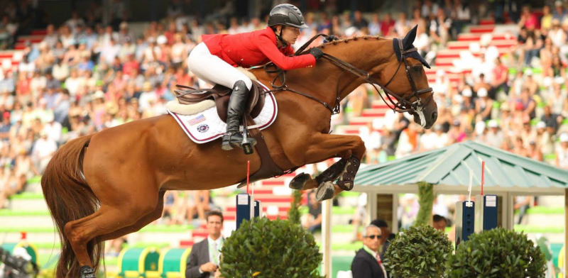 Lucy Davis '15 and her horse Barron (above) have made the 10 person short list for the U.S. Olympic Show Jumping Team. Although Davis and Barron aren't a lock for the five person Olympic roster, they still have a fair chance of making the final cut. (MARIA GUINAMANT/Equnews)