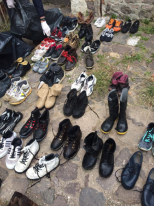 Donated Shoes for Refugees (Emma Mathers/The Stanford Daily)