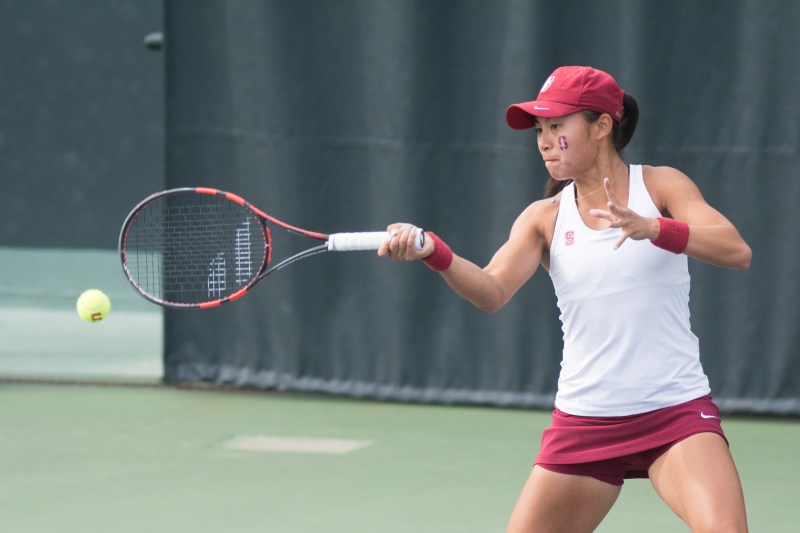 Junior Carol Zhao (above) played a critical role in the Cardinal's campaign, helping ignite a turnaround in the team and leading them to their 18th title. (ALLISON HARMAN/The Stanford Daily)