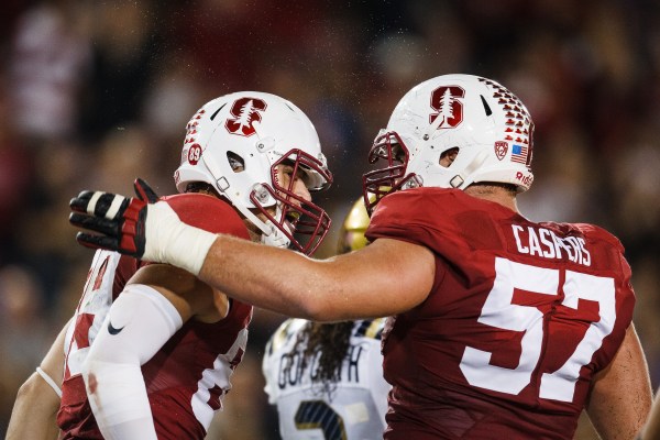 Fifth-year senior guard Johnny Caspers (above) will be the only Stanford lineman to reprise his role from last year as the Cardinal offensive line undergoes a facelift before the 2016 season. (DAVID ELKINSON/stanfordphoto.com)