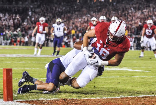 Stanford has only reached the red zone five times this year, making it dead last among 128 FBS teams. Can the Cardinal offense step up the way it did on the final drive against UCLA to put points on the board at Washington? (SAM GIRVIN/The Stanford Daily)