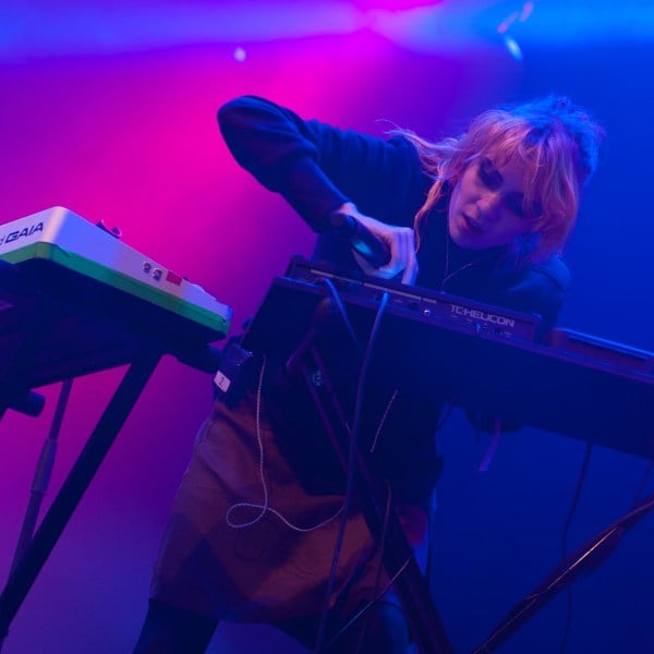 Grimes, known for her unique blend of art pop, electronic and experimental music, performs at Way Out West in 2013. (Wikimedia Commons, Kim Metso)