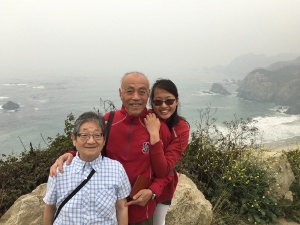The author with her grandparents (XINLAN EMILY HU/The Stanford Daily)