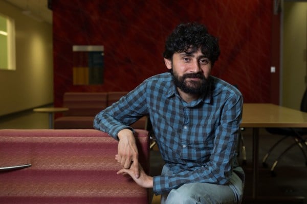 Manu Prakash, assistant professor of bioengineering, was awarded a Genius Grant for his work in developing economical lab equipment, such as his paper microscope, the Foldscope (Courtesy of MacArthur Foundation).