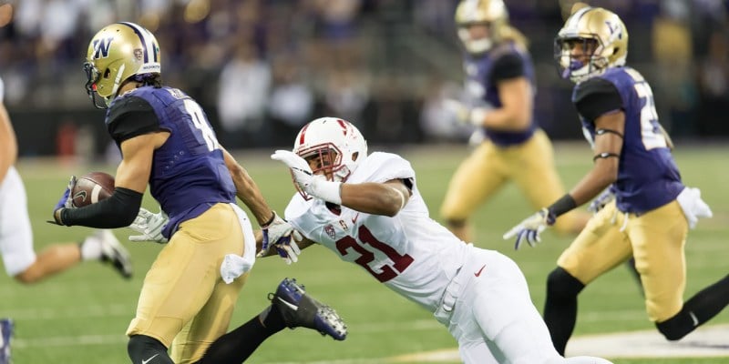Stanford's all-around defense needs to recover in order to stop a pass-heavy offense led by junior Cougar quarterback Luke Falk. (DAVID BERNAL/isiphotos.com)