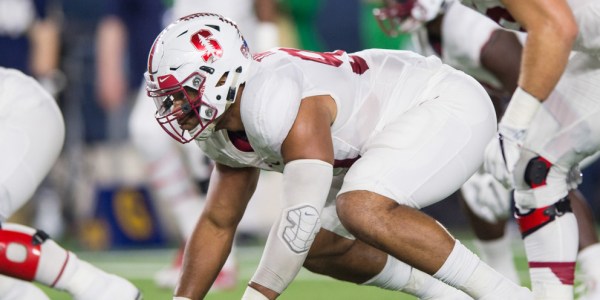 Junior defensive end Solomon Thomas recorded a career-high 12 tackles against Notre Dame last Saturday, as the Cardinal held the Irish to just 10 points. This weekend, the Stanford defense will have to stop Colorado's multifacted attack. (KAREN AMBROSE HICKEY/isiphotos.com)