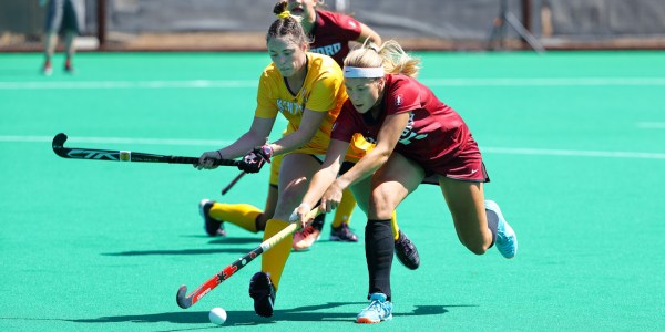 Senior Fran Tew scored in both games this weekend against UC Davis and Cal, concluding her Pac-12 career on the Stanford Varsity Turf. Stanford's  6-1 victory over UC Davis marked its highest goal mark of the season. (HECTOR GARCIA-MOLINA/isiphotos.com)