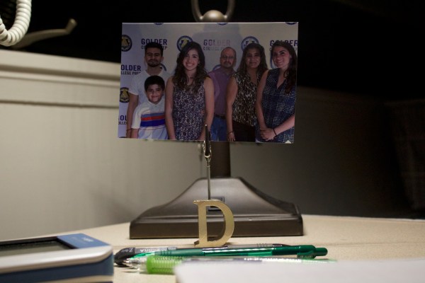 Family photos can help ease homesickness. (DANNA GALLEGOS/The Stanford Daily)