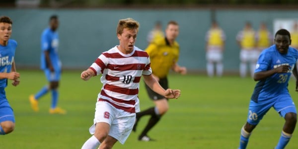 Junior Corey Baird leads the Stanford team with six assists in his past six games. The Cardinal offense will rely heavily on Baird and junior Foster Langsdorf as the team finishes out its regular season at Cal. (The Stanford Daily)