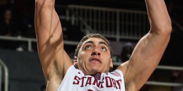 Reid Travis scored a team-high 19 points, bolstering a highly efficient Stanford offense en route to their first home victory of the season. (BILL DALLY/isiphotos.com)