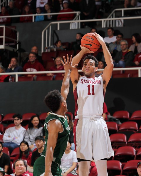 Junior guard Dorian Pickens was the standout player for Stanford in the tournament, averaging 18.3 points and 5.0 rebounds a game. After finishing the tournament with 21 points against Seton Hall, Pickens was named to the Advocare Invitational All-Tournament team. (BOB DREBIN/isiphotos.com)