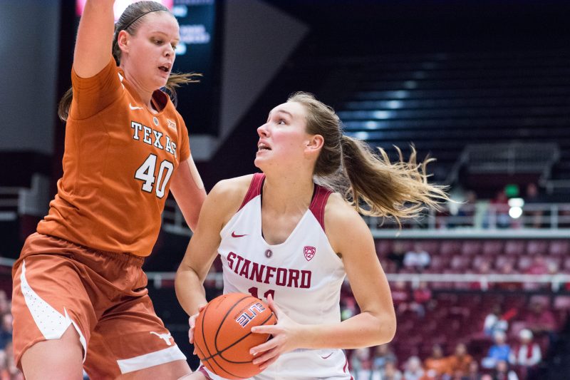 Sophomore forward Alanna Smith grabbed six rebounds on Sunday when the Cardinal trounced the CSUN Matadors. (RAHIM ULLAH/The Stanford Daily)