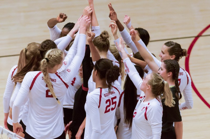 Stanford women's volleyball posted an impressive team effort in Arizona this weekend, defeating Arizona and Arizona State in straight sets. The team will return home to close out the regular season, taking on Oregon and Cal this week. (SYLER PERALTA-RAMOS/The Stanford Daily)