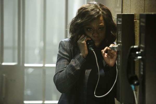 Annalise (Viola Davis) receives a tip on the winter finale of “How to Get Away with Murder,” which aired Thursday, November 17 on ABC. Photo courtesy of ABC/Nicole Wilder.