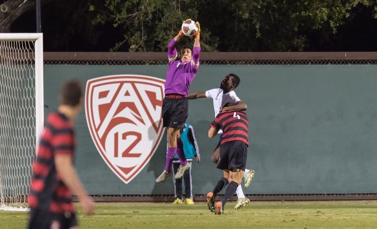 Goalkeeper Andrew Epstein saved the day for the Cardinal as he stopped two straight Wake Forest penalty kicks. (DAVID BERNAL/isiphotos.com)