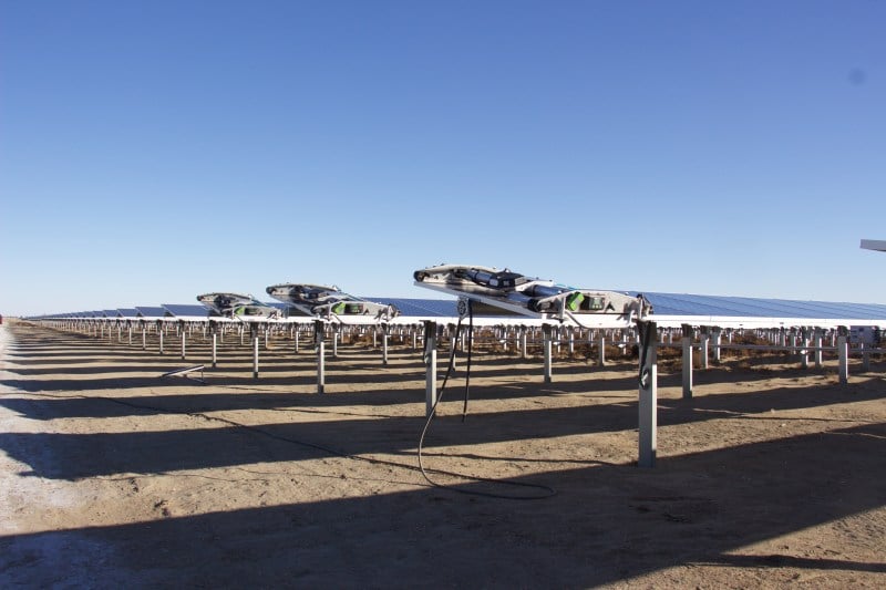Stanford's solar farm in the Mojave will help the University reach its carbon goals, but its displacement strategy has been described as "uncreative" (TIA SCHWAB/The Stanford Daily).