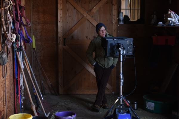 Kelly Reichardt on the set of her latest film "Certain Women," which she adapted, directed, and edited. ((Photo: Jojo Whilden, IFC Films)