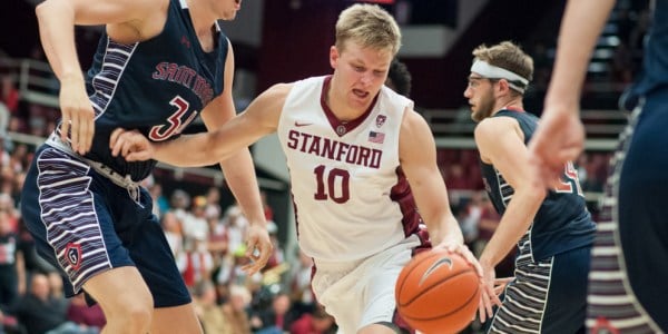Junior Forward Michael Humphrey scored 21 points in last night's game, helping the team achieve its third straight win. They will be preparing to take on Oregon next Saturday. (RAHIM ULLAH/The Stanford Daily)