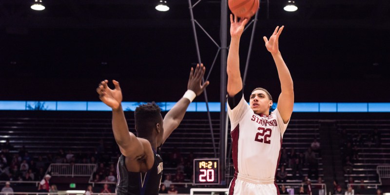 Reid Travis rebounded against the Golden Bears after being sidelined by injury for two weeks. Despite playing only 24 minutes, Travis'  17 points marked a team-high for Stanford during Sunday's loss to Berkeley. (BILL DALLY/isiphotos.com)
