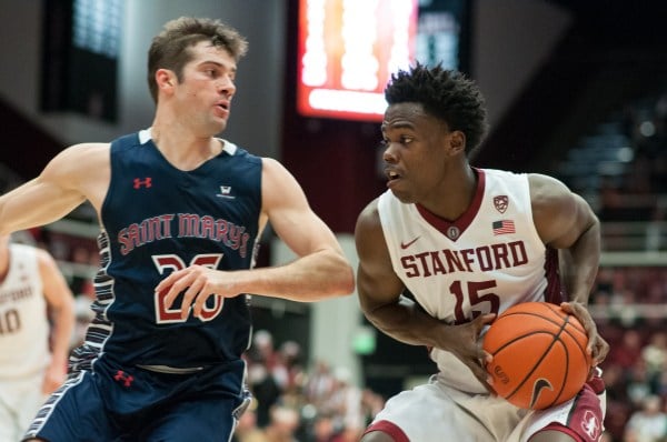 Marcus Allen scored a season-high 13 points in Stanford's third straight loss. (RAHIM ULLAH/The Stanford Daily)